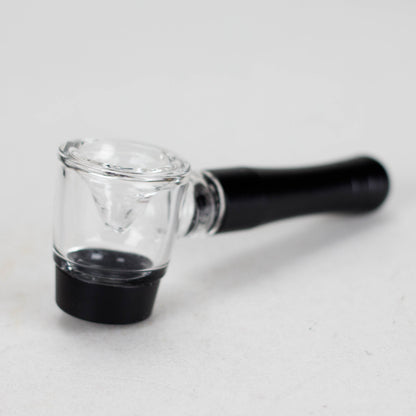 4" Pipe -Aluminum+Glass, Black Color  [YD1500]_0