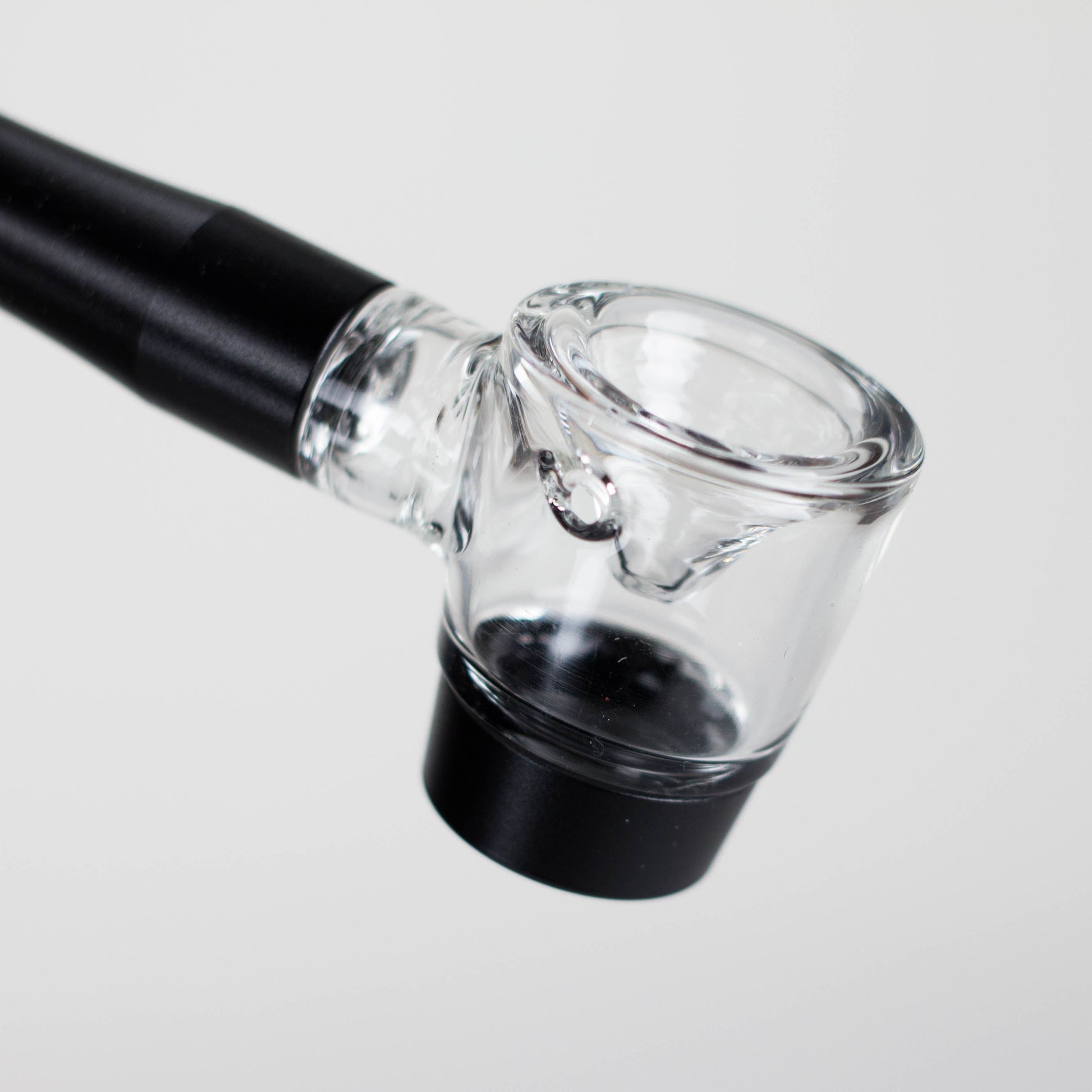 4" Pipe -Aluminum+Glass, Black Color  [YD1500]_2