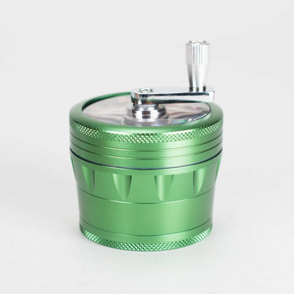 60mm 4 Part Grinder, With Grinding Gear on Top and Black Color [CN6402]_4