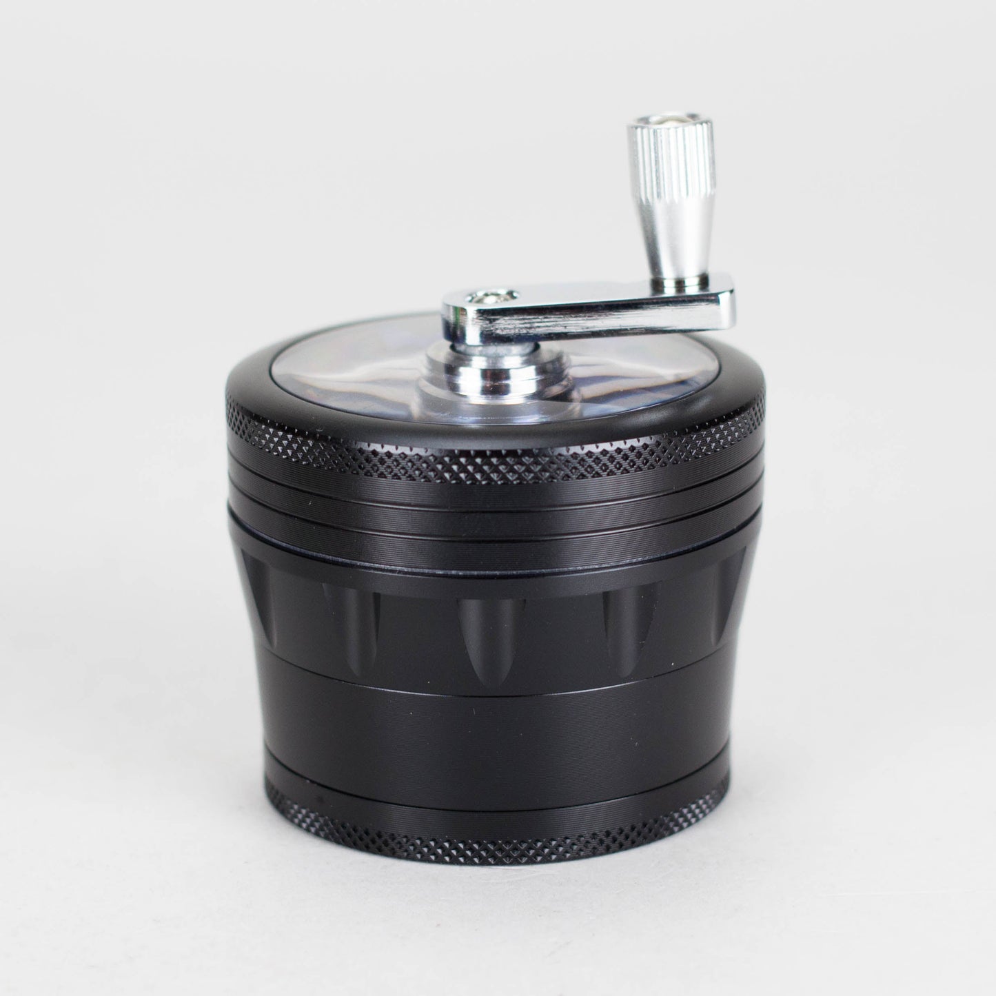 60mm 4 Part Grinder, With Grinding Gear on Top and Black Color [CN6402]_5