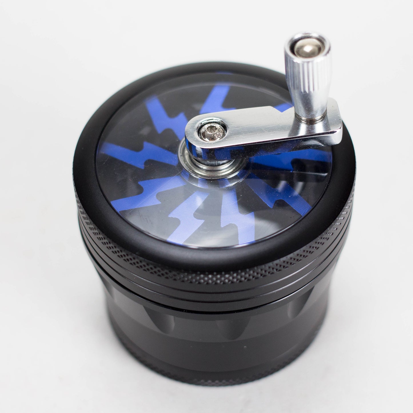 60mm 4 Part Grinder, With Grinding Gear on Top and Black Color [CN6402]_6
