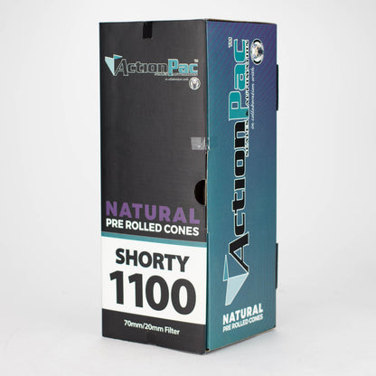 ActionPac X Cone+Supply | Shorty 1100 70mm Natural Pre-Rolled cones_0