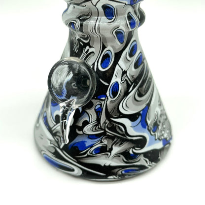 6" Multicolor Mini soft glass water bong Assorted Designs [PIP411]_6