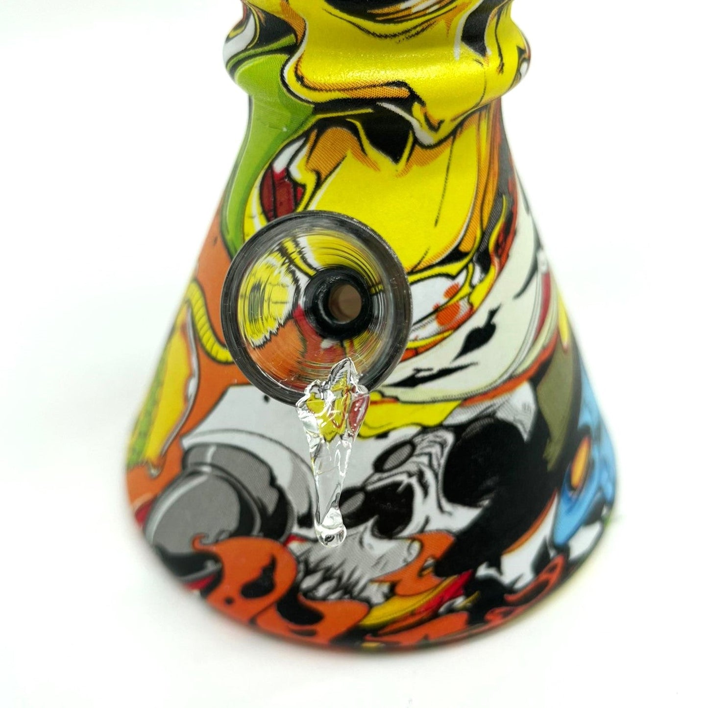 6" Multicolor Mini soft glass water bong Assorted Designs [PIP411]_1