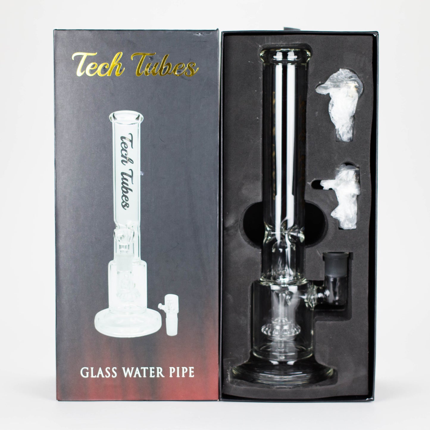Tech Tubes | 14" Circ Cannon Clear Glass Bong_5