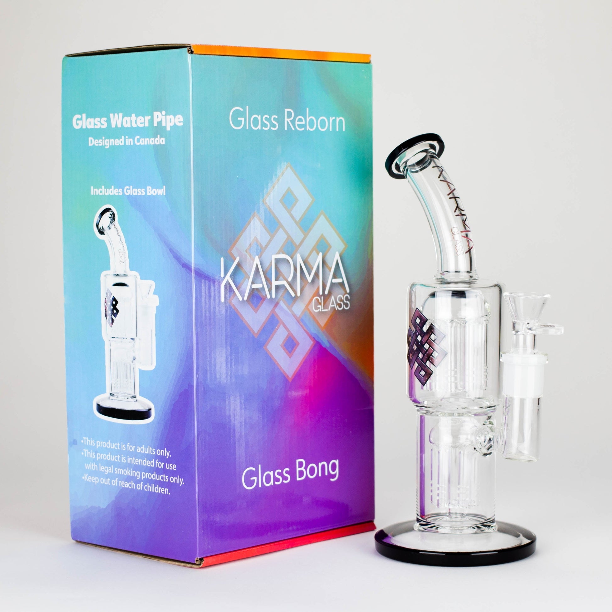 Karma | Glass Bong 11" Double Tree Bend_2