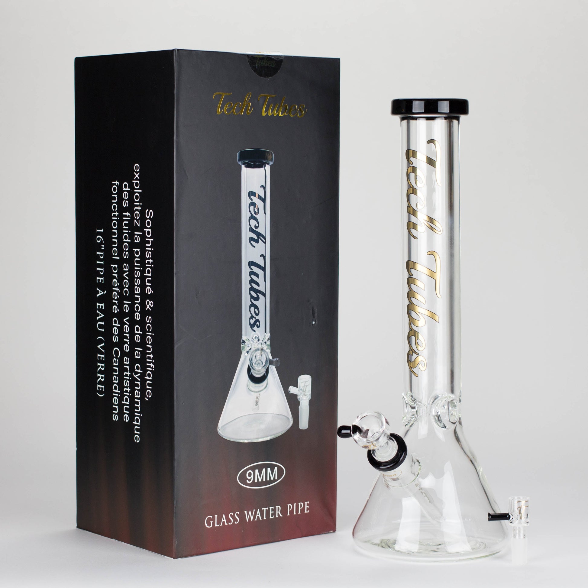 Tech Tubes | 16" 9mm Beaker Glass Bong_6