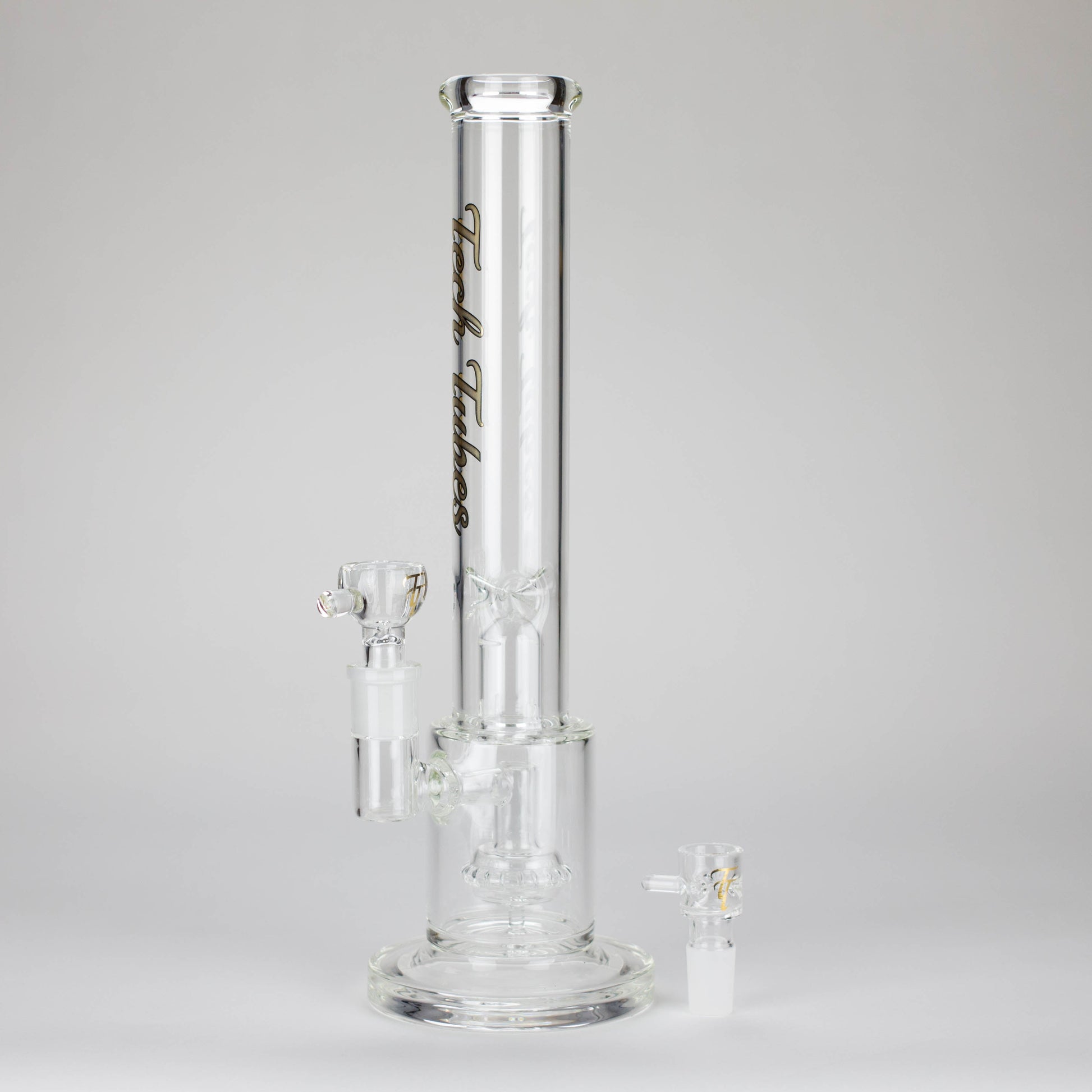 Tech Tubes | 14" Circ Cannon Clear Glass Bong_0