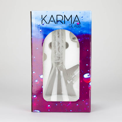 Karma | 9" Beaker Sandblasted Glass Bong_1