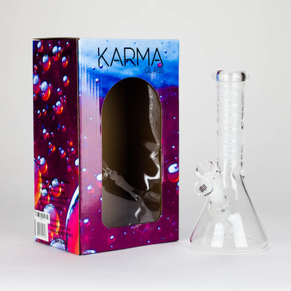 Karma | 9" Beaker Sandblasted Glass Bong_2