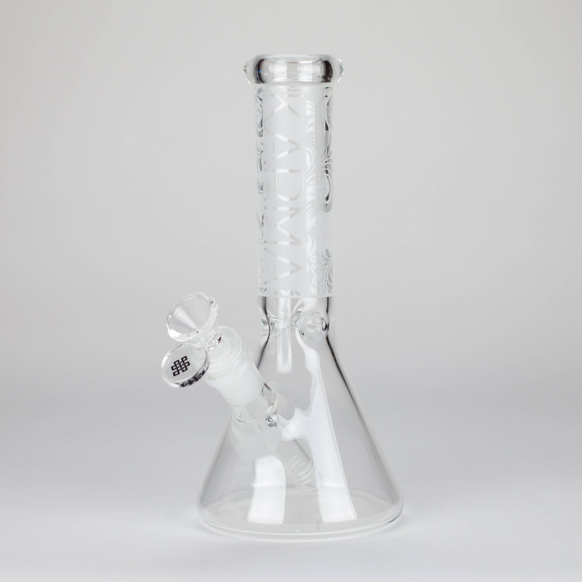 Karma | 9" Beaker Sandblasted Glass Bong_0