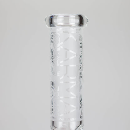 Karma | 9" Beaker Sandblasted Glass Bong_5
