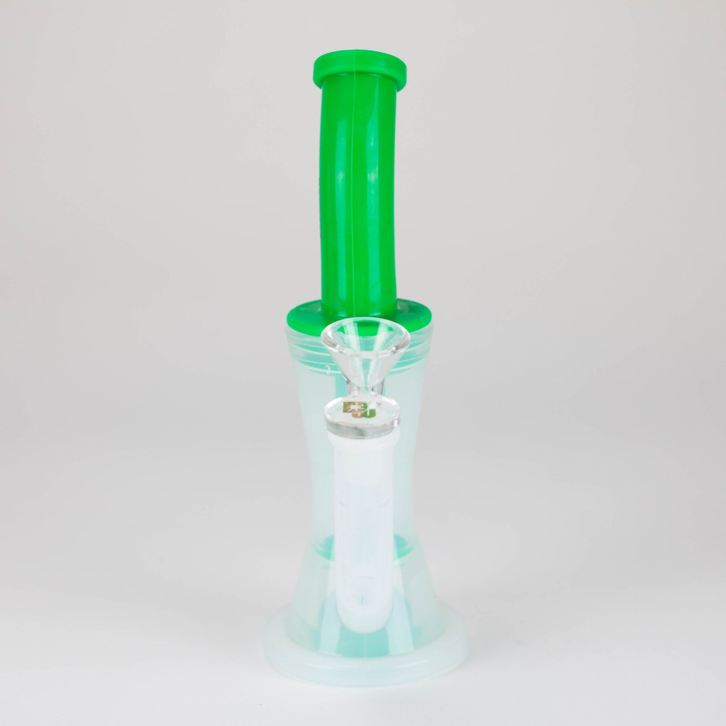 Dabware | Silicone Bubbler Platinum 10" Double Perc (Green)_3