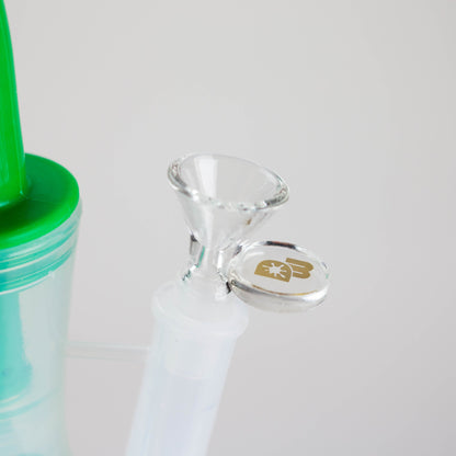 Dabware | Silicone Bubbler Platinum 10" Double Perc (Green)_4