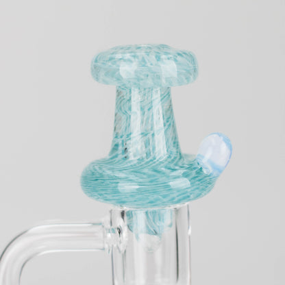 Shine Glassworks | Large Latticino Directional Carb Cap - Made in Canada_8