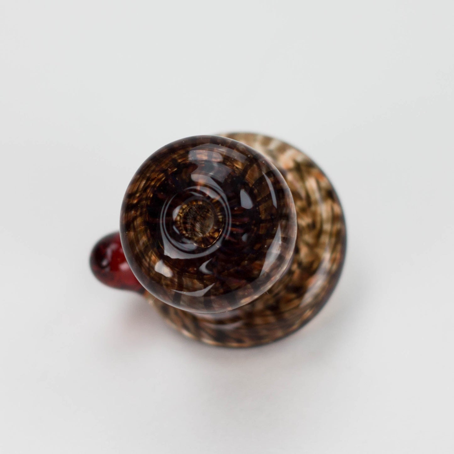 Shine Glassworks | Large Latticino Directional Carb Cap - Made in Canada_4