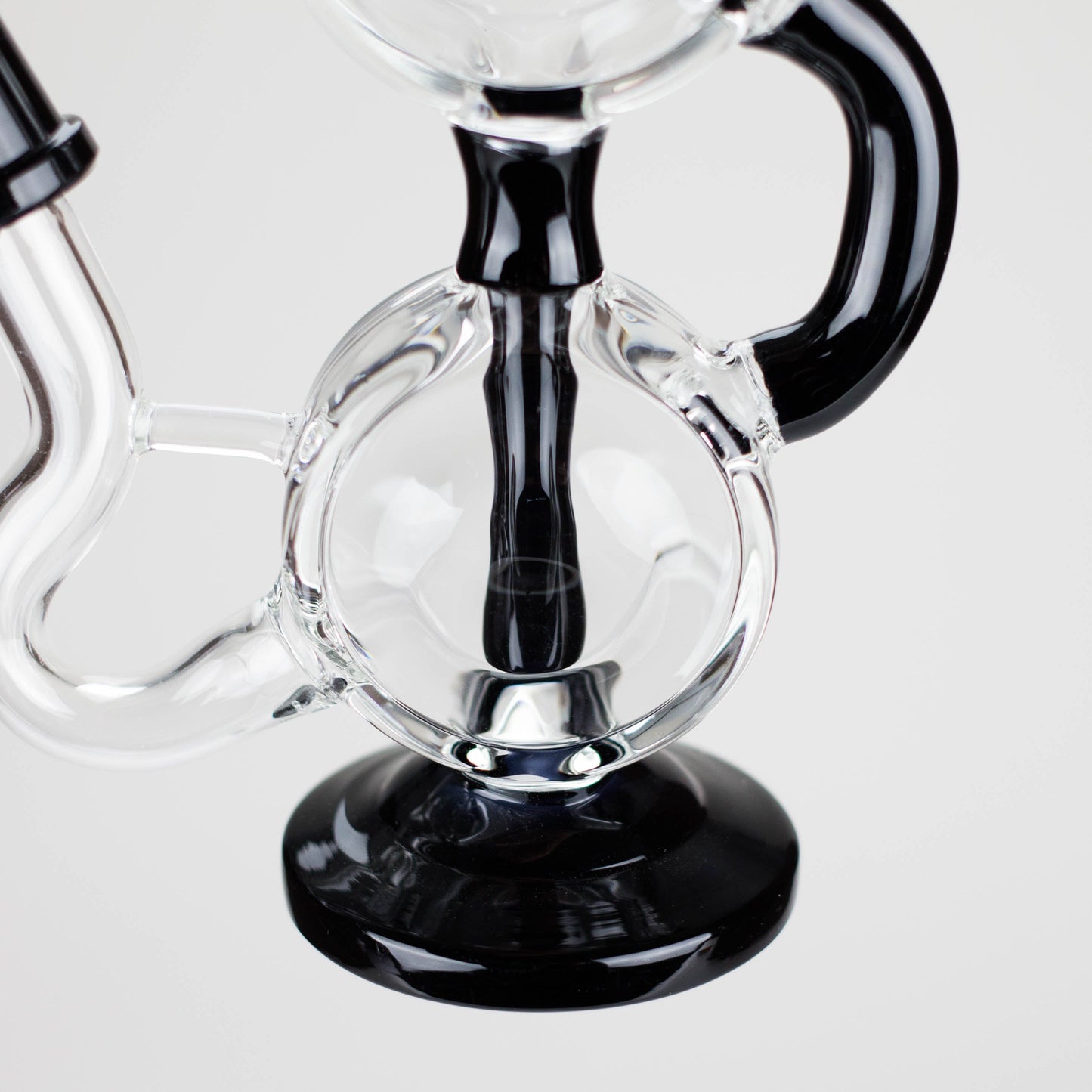 10" Dab Rig Recycler M14 - Black and Clear_6