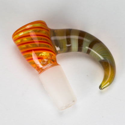 Shine Glassworks | 14mm 3 Hole Vacstack Bowl with Horn - Made in Canada_8