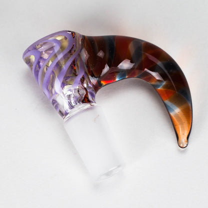 Shine Glassworks | 14mm 3 Hole Vacstack Bowl with Horn - Made in Canada_9