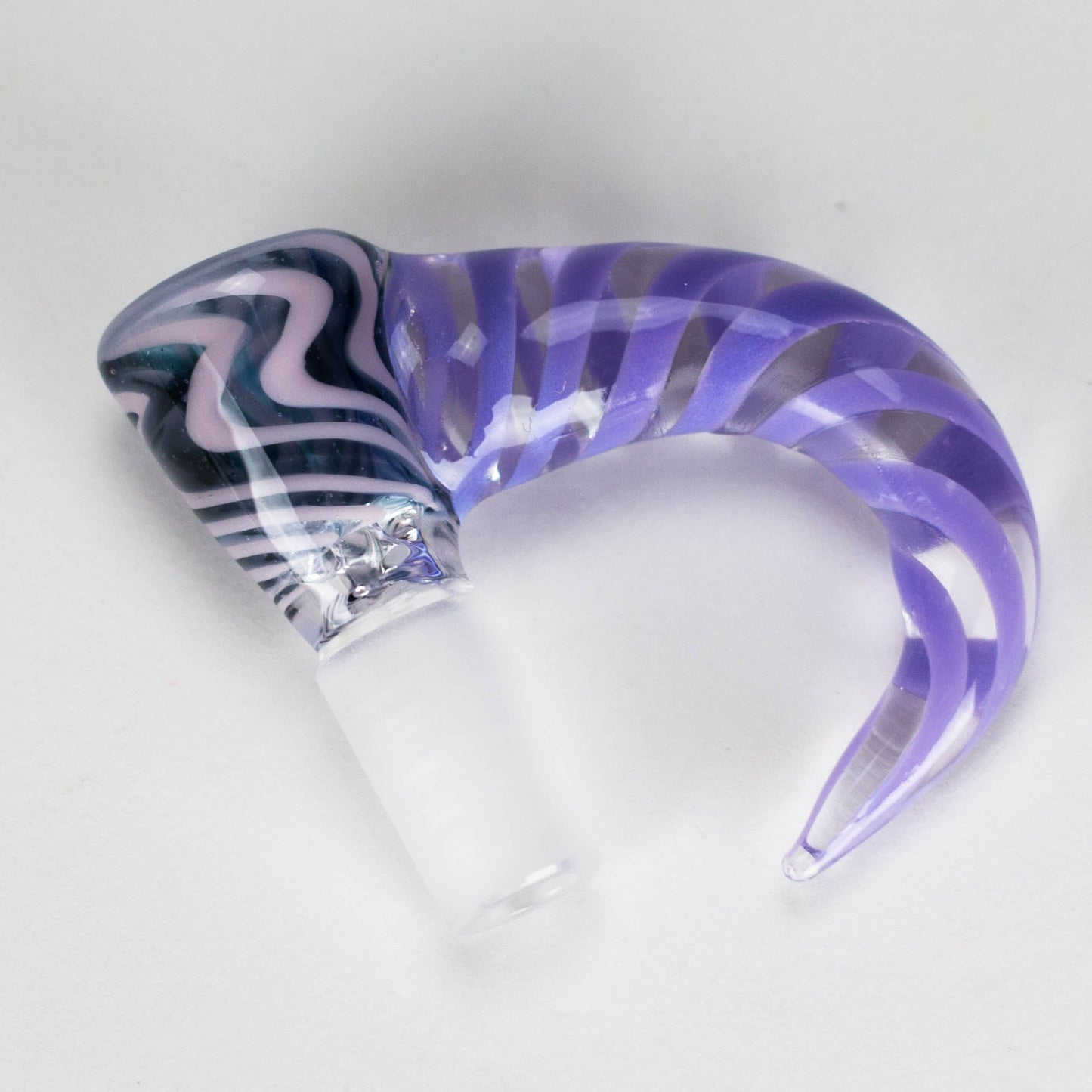 Shine Glassworks | 14mm 3 Hole Vacstack Bowl with Horn - Made in Canada_6