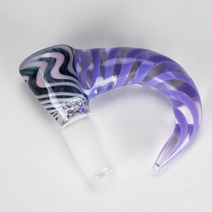Shine Glassworks | 14mm 3 Hole Vacstack Bowl with Horn - Made in Canada_6