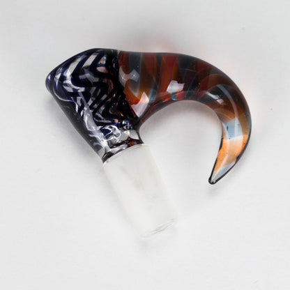 Shine Glassworks | 14mm 3 Hole Vacstack Bowl with Horn - Made in Canada_5