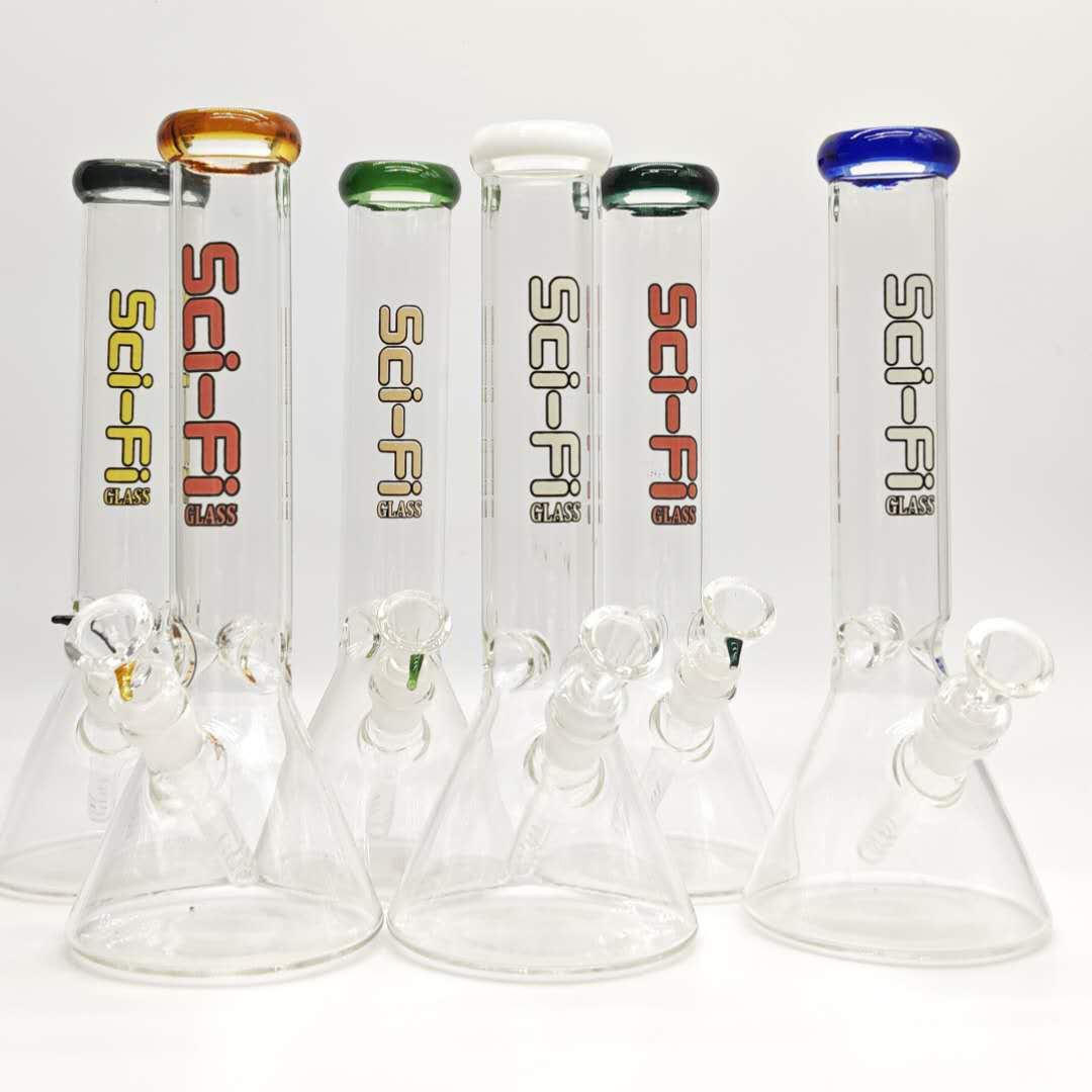 12“ 4mm Color Assorted Beaker Bong_0