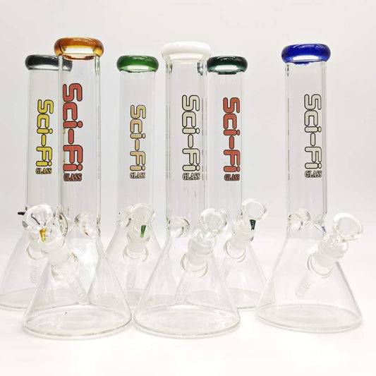12“ 4mm Color Assorted Beaker Bong_0