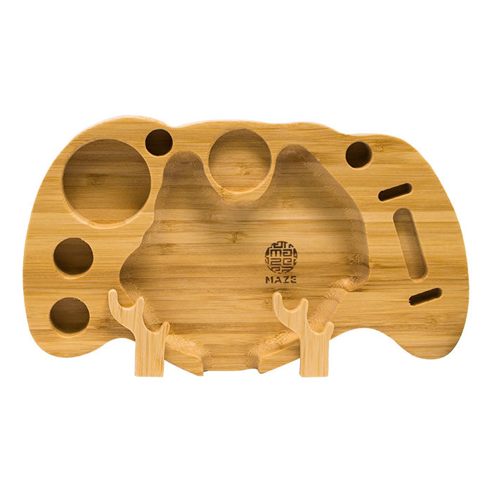 Maze® | Angular Bamboo 10X6 Rolling Tray_1