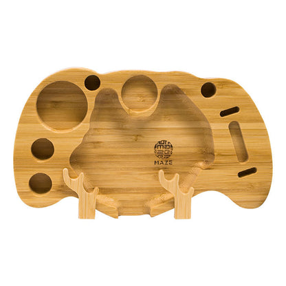 Maze® | Angular Bamboo 10X6 Rolling Tray_1