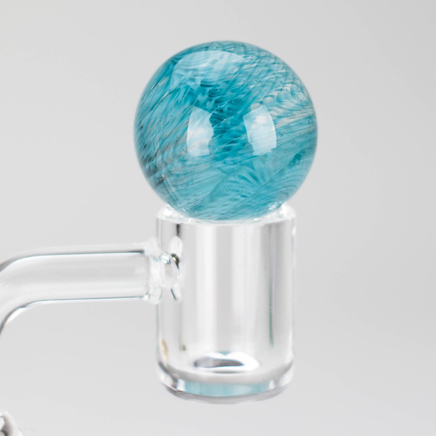 Shine Glassworks | Latticino Marble Carb Cap - Made in Canada_5