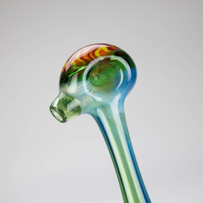 Shine Glassworks | Fume Coloured Pipe with Reverse Axis Bowl - Made in Canada_5