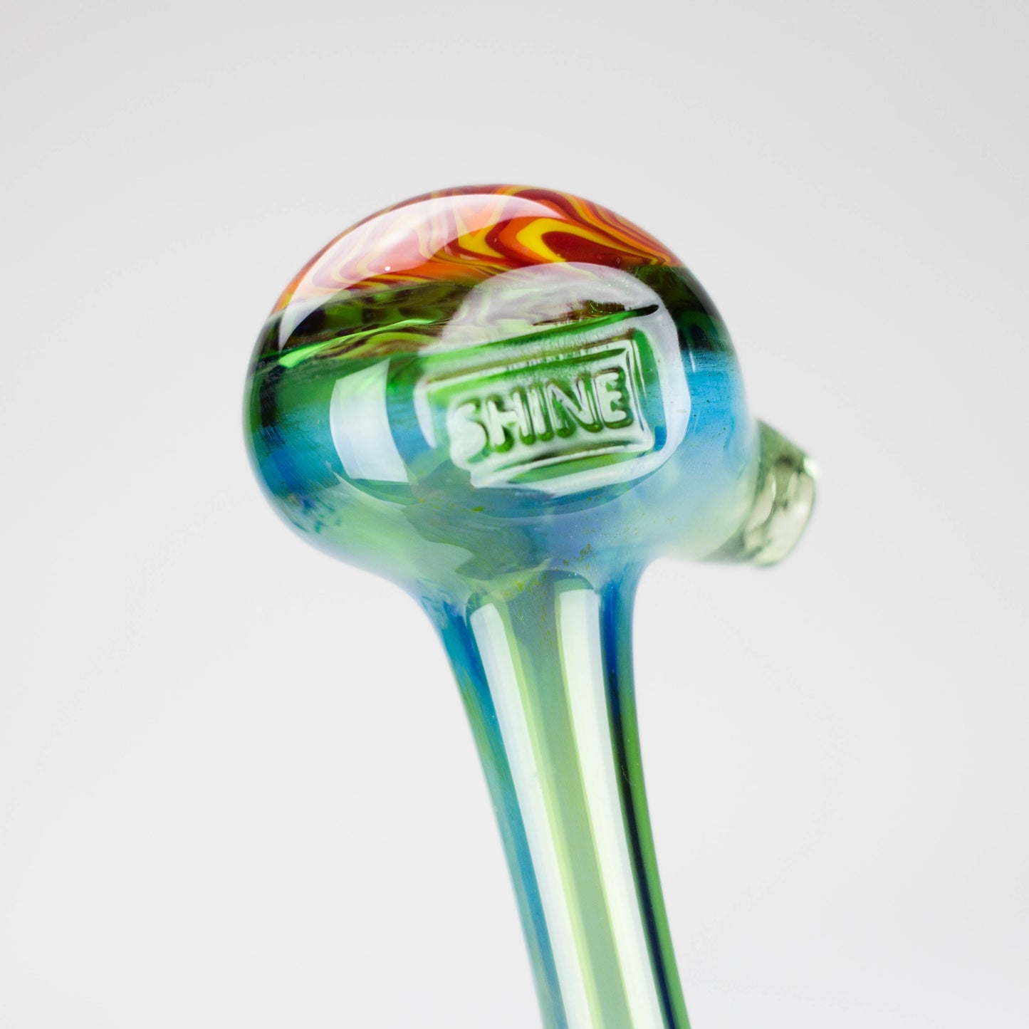 Shine Glassworks | Fume Coloured Pipe with Reverse Axis Bowl - Made in Canada_6