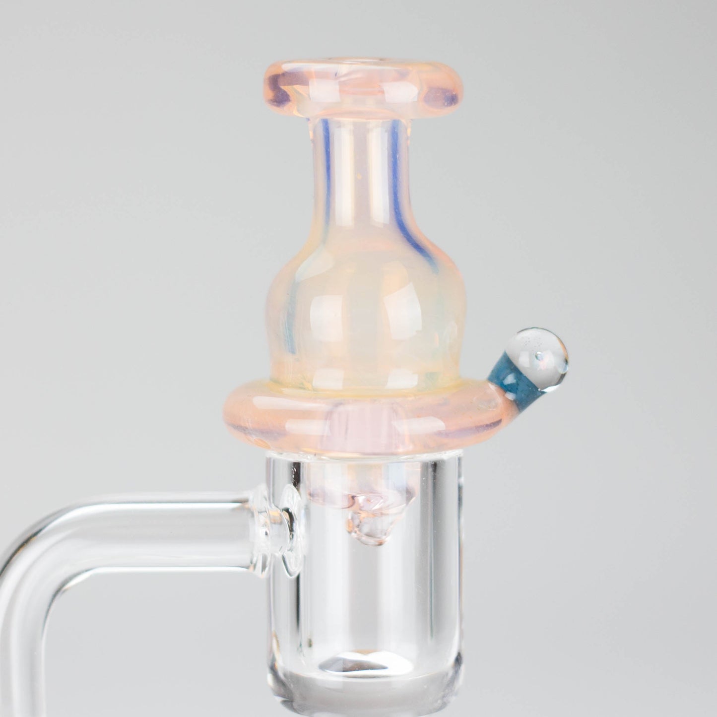 Shine Glassworks | Fume Coloured Carb Cap with Micro Opal - Made in Canada_4