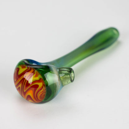Shine Glassworks | Fume Coloured Pipe with Reverse Axis Bowl - Made in Canada_3
