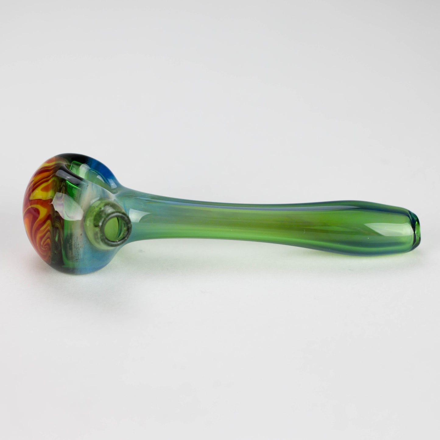 Shine Glassworks | Fume Coloured Pipe with Reverse Axis Bowl - Made in Canada_4