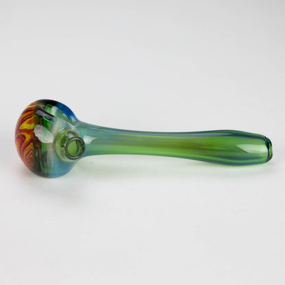 Shine Glassworks | Fume Coloured Pipe with Reverse Axis Bowl - Made in Canada_4