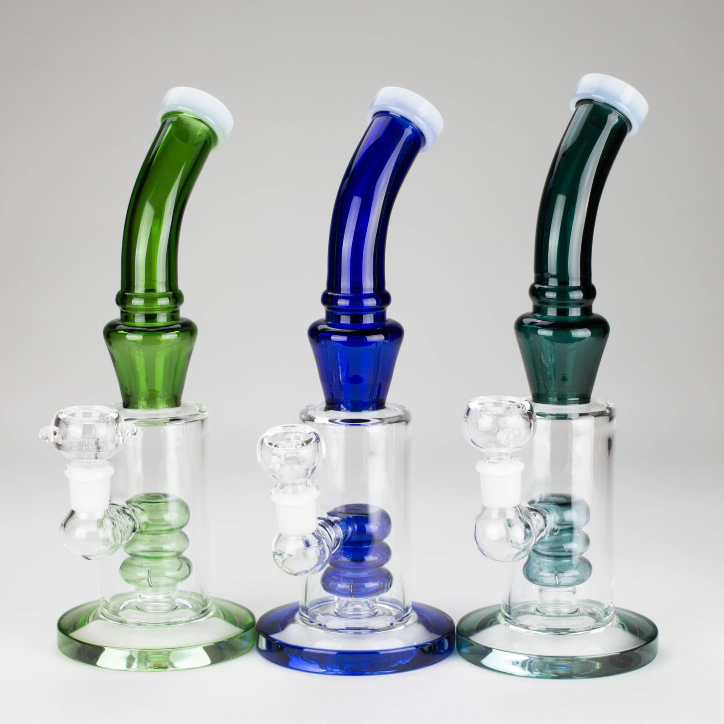 10" Bent Neck Glass Bong – Water Diffuser (Color May Vary)_0