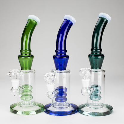 10" Bent Neck Glass Bong – Water Diffuser (Color May Vary)_0