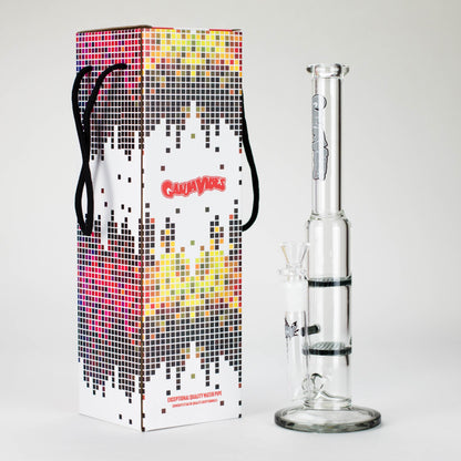 Ganjavibes | 11" Double Honeycomb Percolator Glass Bong_8