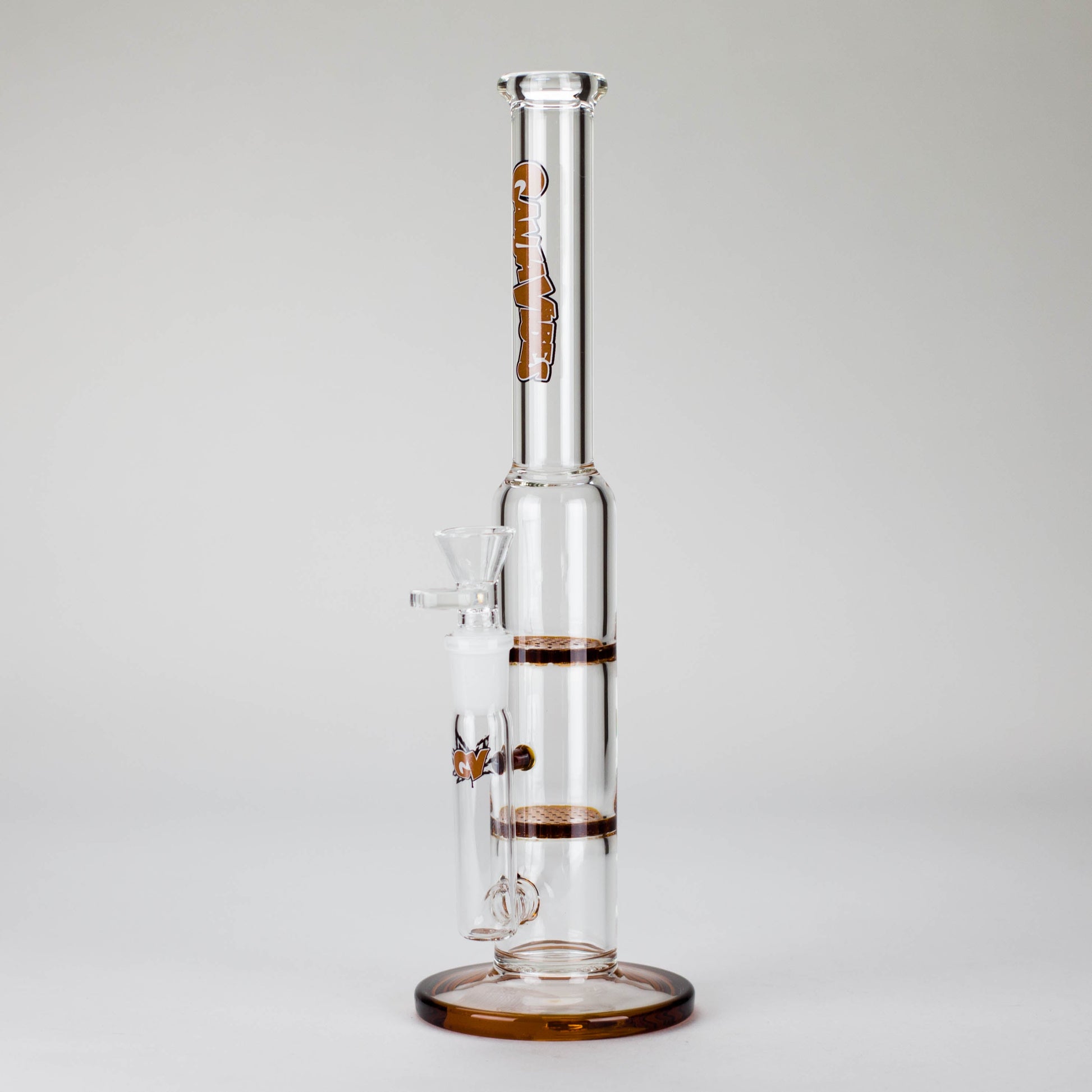 Ganjavibes | 11" Double Honeycomb Percolator Glass Bong_3