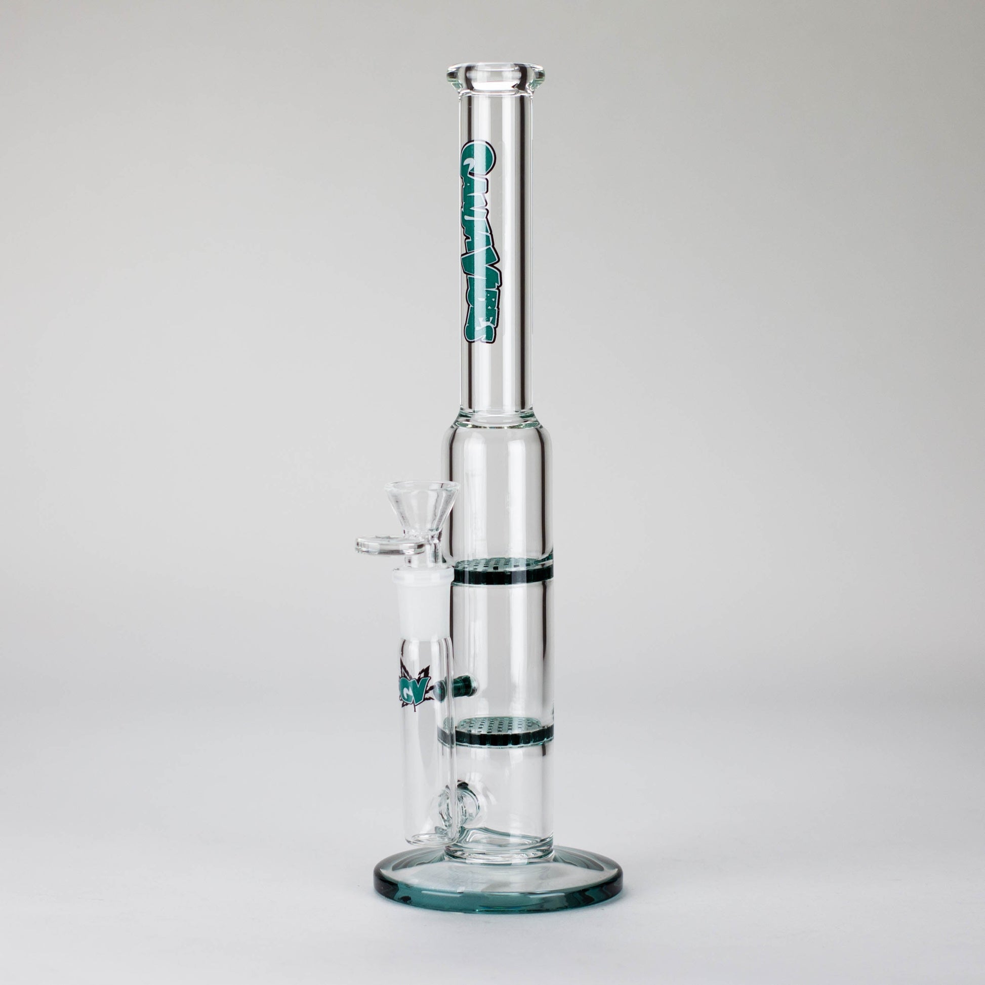 Ganjavibes | 11" Double Honeycomb Percolator Glass Bong_5