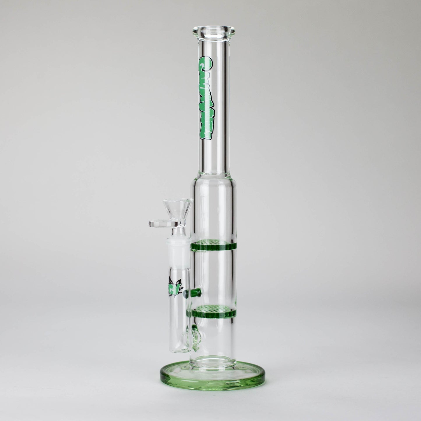 Ganjavibes | 11" Double Honeycomb Percolator Glass Bong_7