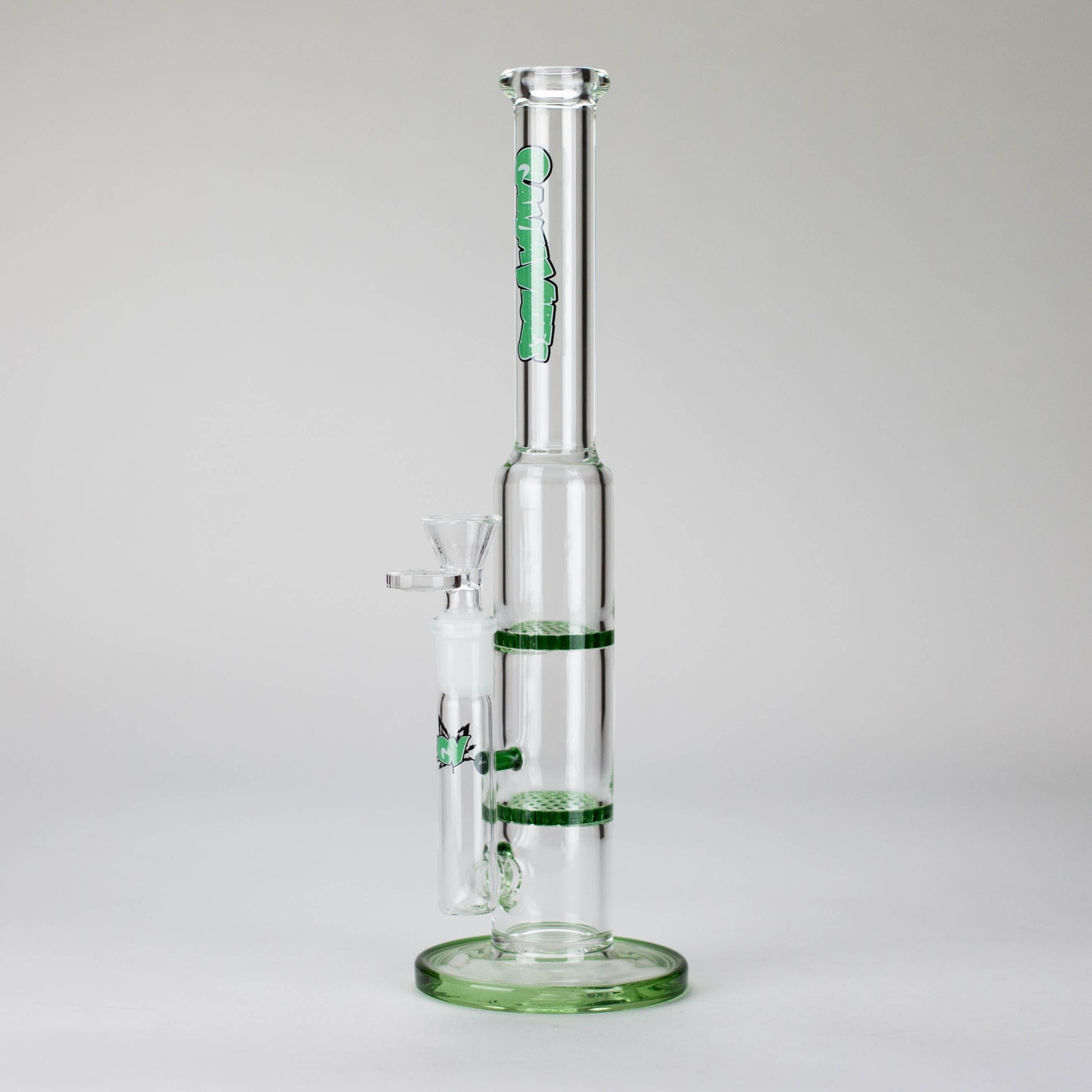 Ganjavibes | 11" Double Honeycomb Percolator Glass Bong_7