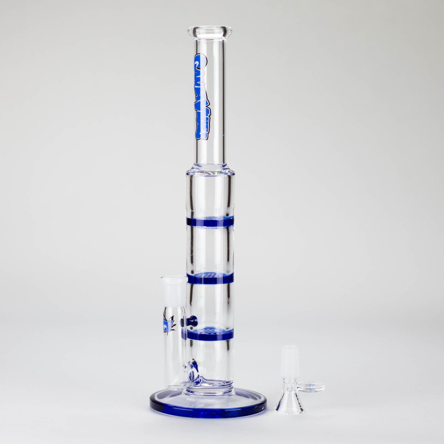 Ganjavibes | 11" Triple Honeycomb Percolator Glass Bong_1