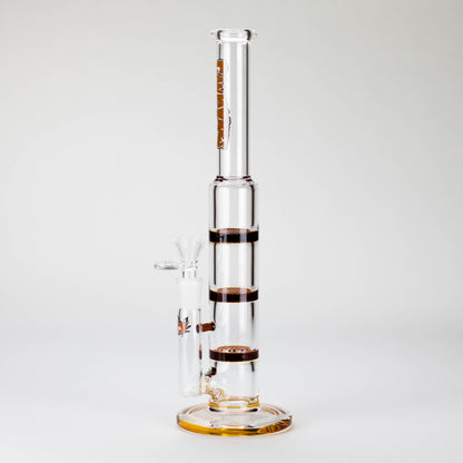 Ganjavibes | 11" Triple Honeycomb Percolator Glass Bong_2