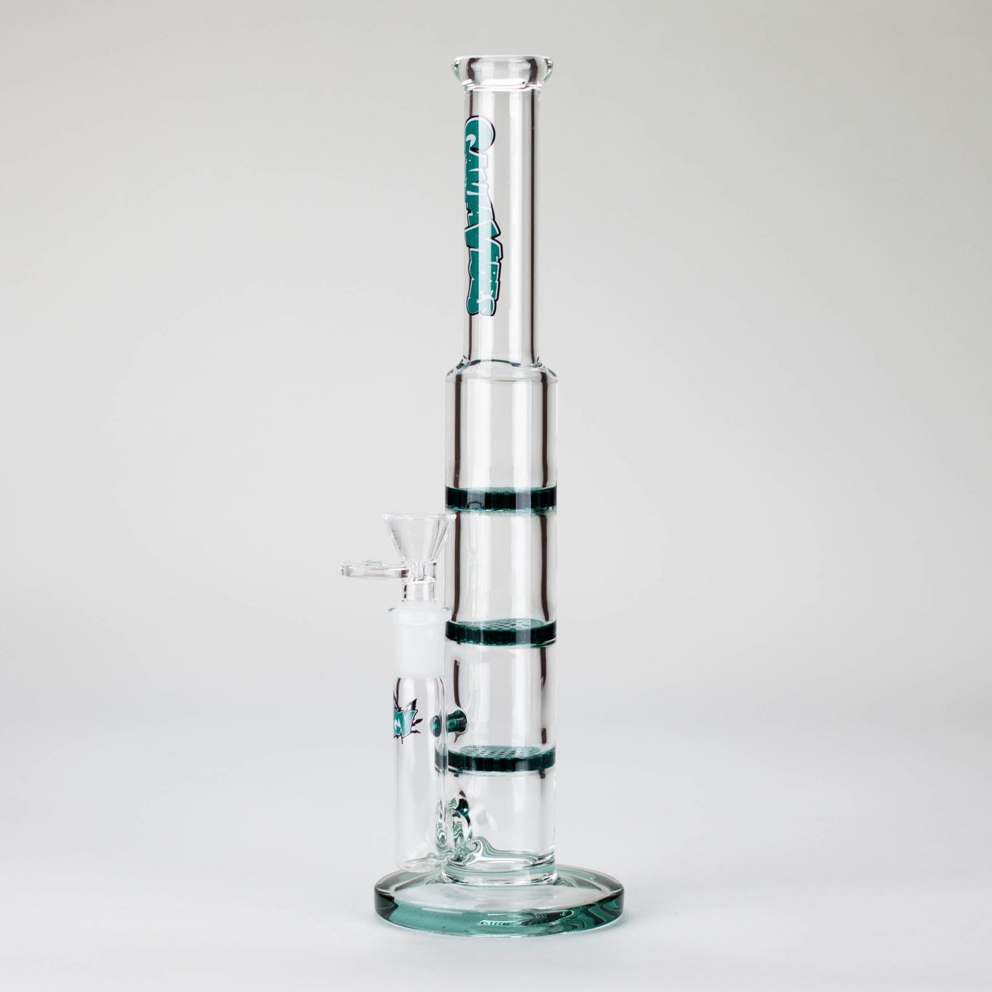 Ganjavibes | 11" Triple Honeycomb Percolator Glass Bong_5