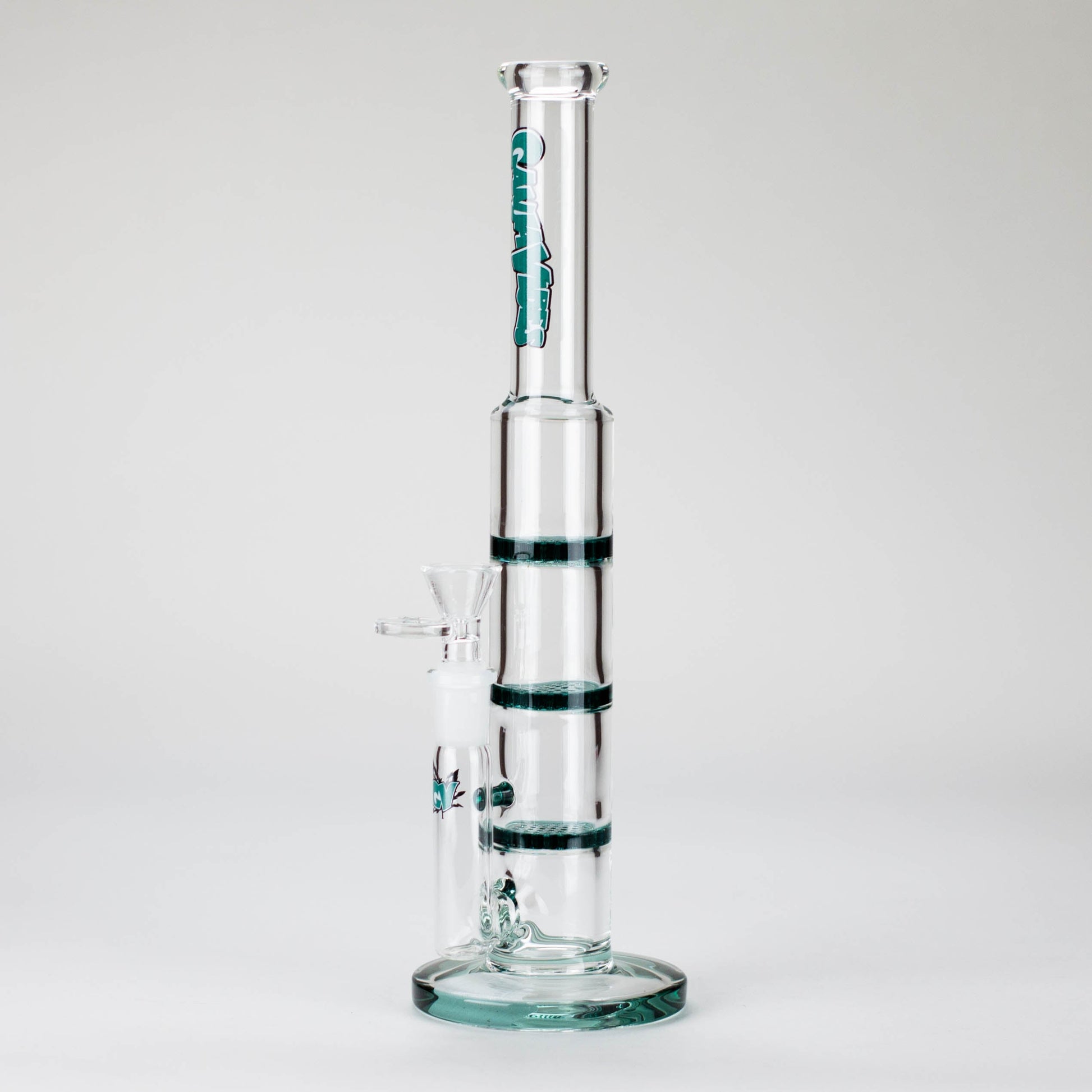 Ganjavibes | 11" Triple Honeycomb Percolator Glass Bong_5