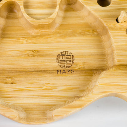 Maze® | Angular Bamboo 10X6 Rolling Tray_4