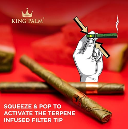 King Palm | Mini Rolled with flavor tips New Flavours - 20 pouches Display [SMK983]_6